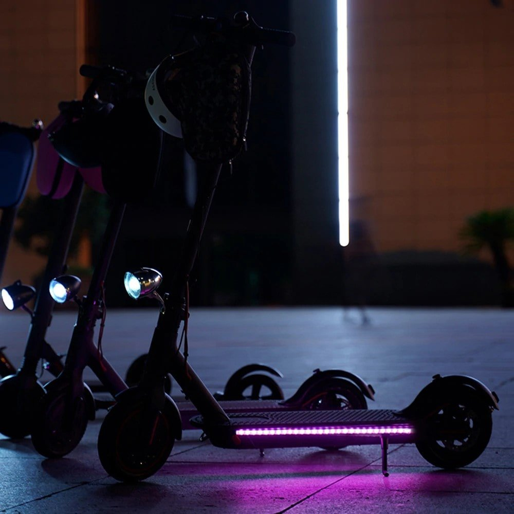 Electric scooter LED light strip